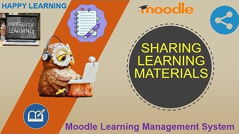 Adding topics and resources in Moodle