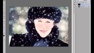 How to Add Whimsical Fake Snowflakes in Photoshop & PSE screenshot 4