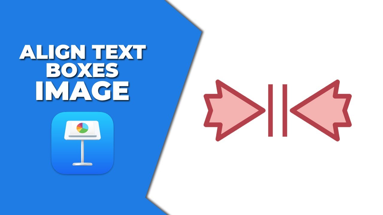 How to align text boxes to an image in keynote - YouTube
