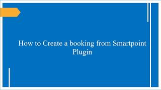 Smartpoint plugin Booking