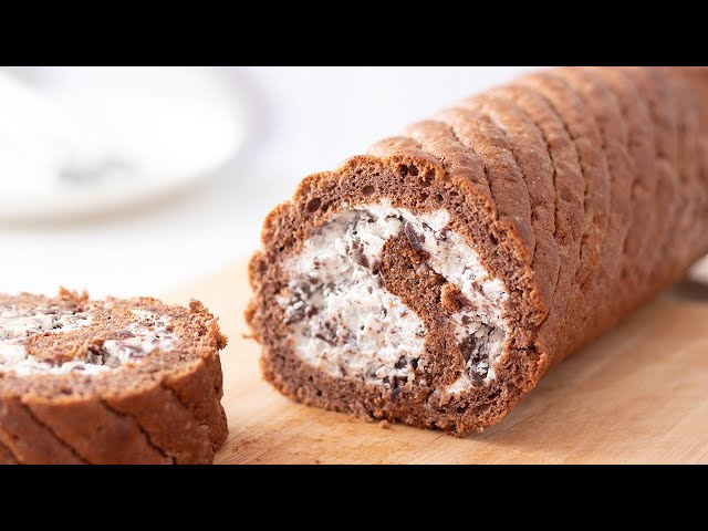 チョコレート・ロールケーキの作り方 Chocolate Cake Roll Recipe｜HidaMari Cooking