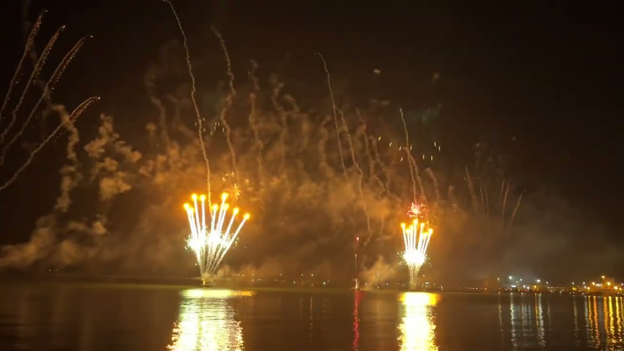 Fire works on Eid day qatar al Wakra soul