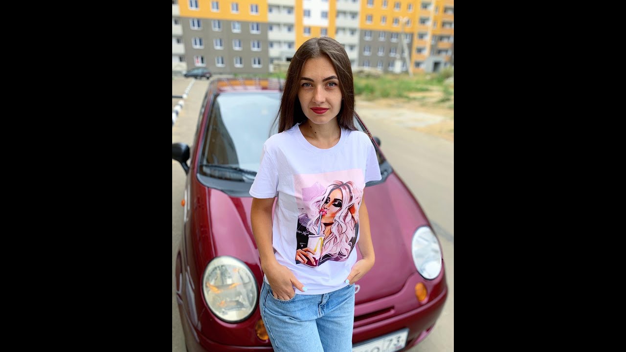 Девушка и матиз
