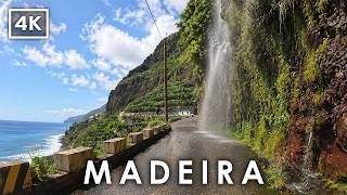 Madeira's Dangerous Cliff Roads & Waterfalls | 4K Driving Tour