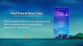 Calm Ocean Waves Sounds | Relax Music | White Noise | Android App | Serenely | App Promo. screenshot 4