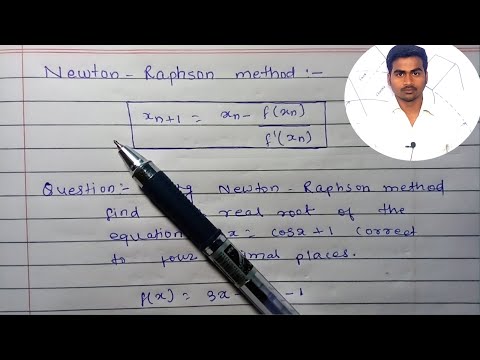 Newton Raphson method || Newtons raphson method in hindi