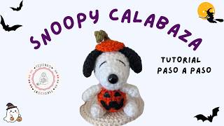 Crochet Snoopy Pumpkin! 👻 | Step-by-Step Tutorial | Halloween 🎃🐶