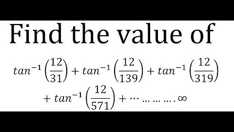 Typical Inverse trigonometric summation Problem