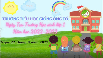 Ngày tựu trường học sinh lớp 1 (22/8/2022) - Trường TH Giồng Ông Tố, TP Thủ Đức