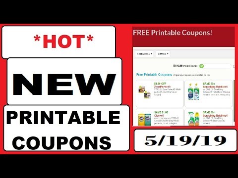 *HOT* New Printable Coupons!- 5/19/19
