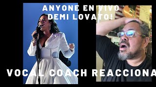 Vocal coach reacciona a DEMI LOVATO \/ ANYONE en los Grammys