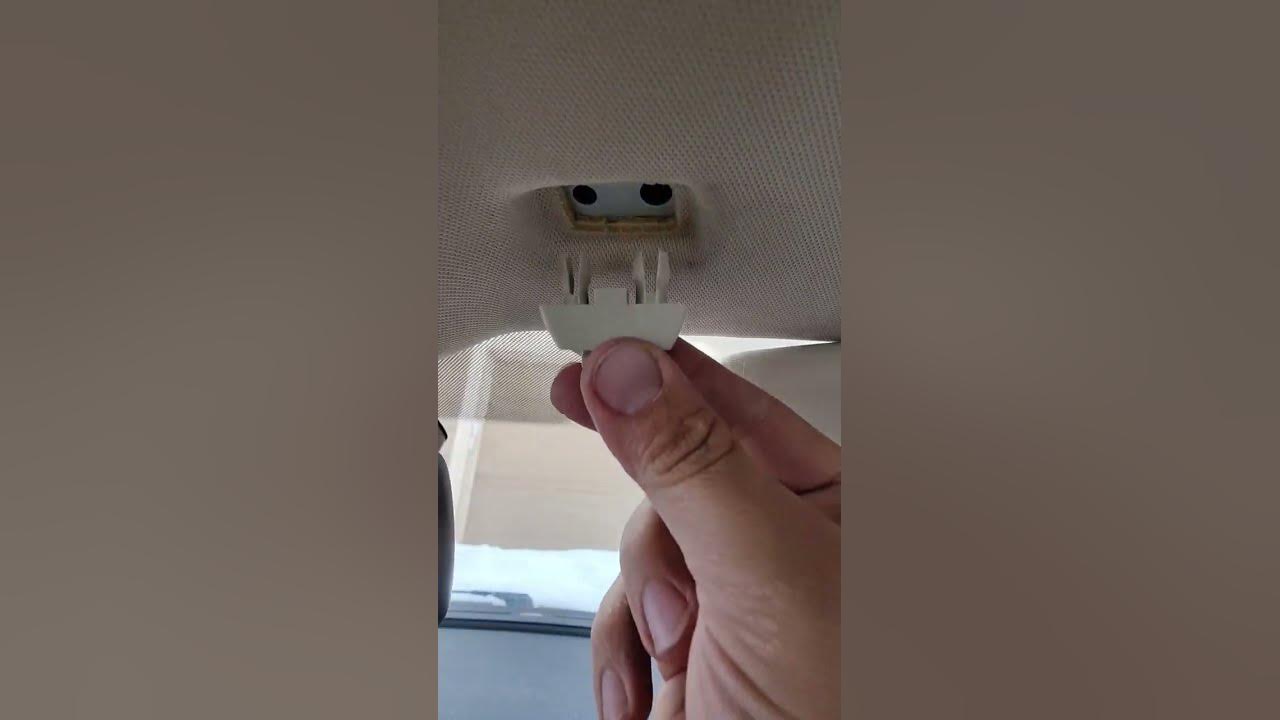 2013 VW Passat sun visor clip / bracket #vw #volkswagen #diy - YouTube