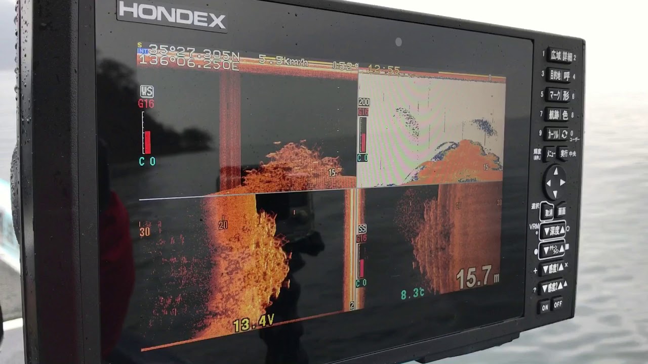 HONDEX HE-9000 魚探画像in湖北 | North Wave -kohoku bayside base-