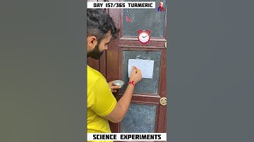 haldi and detergent | turmeric science experiment #viralvideo #shorts #turmeric