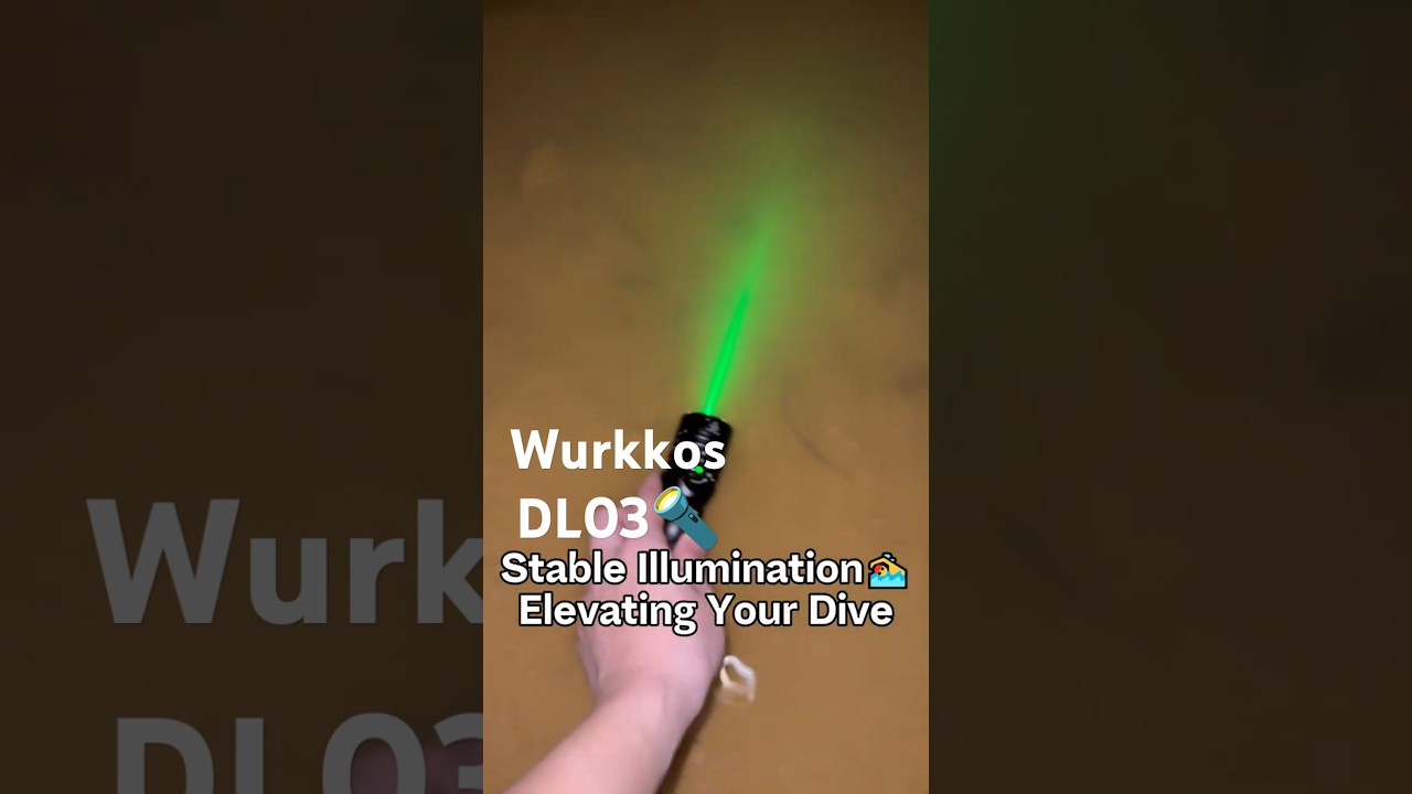 Wurkkos DL03 Diving Flashlight Green Laser Light for Precision