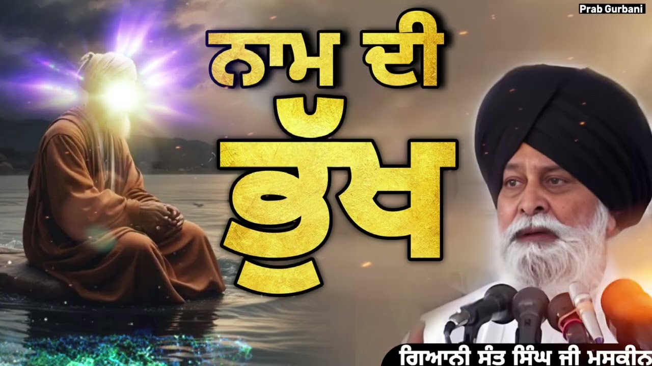 ਨਾਮ ਦੀ ਭੁੱਖ || Giani Sant Singh Ji Maskeen ||Gurbani Katha 