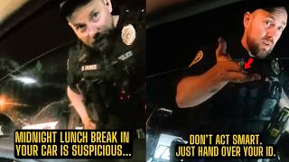 Cop Intimidates Man Taking Midnight Lunch Break But Ends Up Exposing Himself