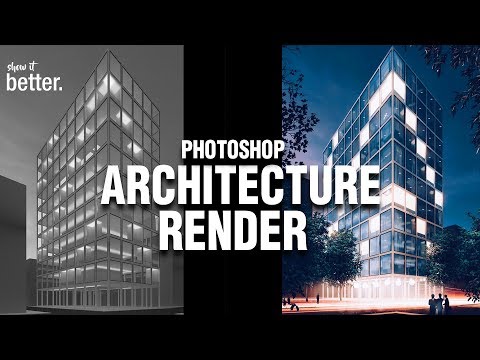Architecture Render in Photoshop Architecture Render in Photoshop