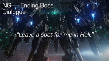 You got lucky. - NG++ Ending Boss Dialogue | AC 6