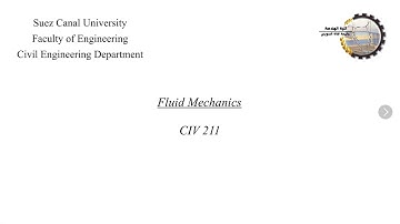 Lec 7 :Force exerted by a flowing fluid on a pipe bend
