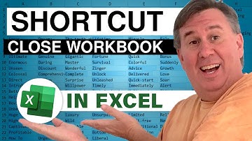 Excel Shortcut to Close Workbook but leave Excel Open - Episode 2141