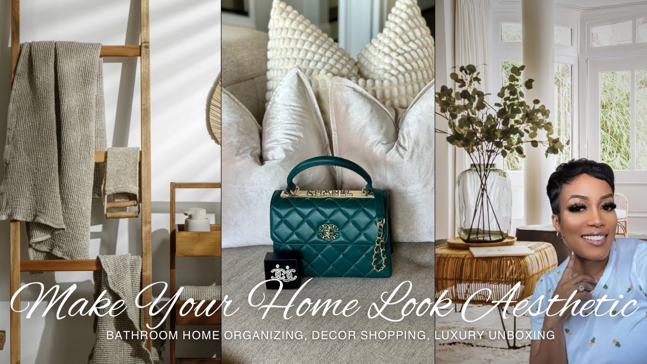 Make Your Home Look Aesthetic | Bathroom Organizing, Decor Shopping & Luxury Touches - YouTube