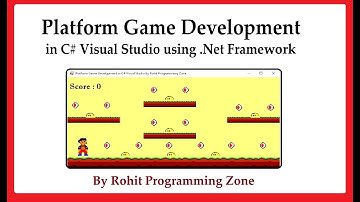 Platform Game Development in C# Visual Studio By Rohit Programming Zone