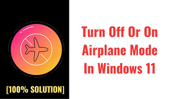 Turn Off Or On Airplane Mode In Windows 11