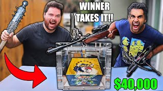 TAKE IT IF YOU CAN IF YOU BREAK IT!! ($40,000 POKEMON BOX!) LOGAN PAUL CHALLENGE! *100% BULLETPROOF*