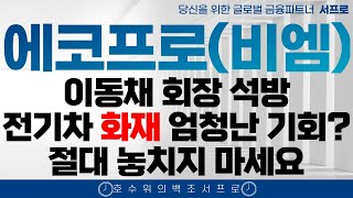 [에코프로 에코프로비엠 주가전망] 이동채 회장 석방 에코프로주가 에코프로비엠주가 리튬 2차전지 에코프로비엠 에코프로비엠주식 박순혁이사 박순혁 배터리아저씨 선대인tv