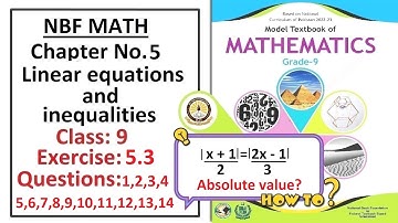Math Class 9 (NBF) Exercise 5.3 Question 1 to 14 all questions complete solution   -   (FBISE)