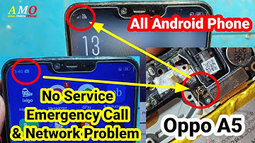 Oppo A5 No Service Problem Oppo CPH1809 Network Problem Android Phone Emergency call No Service