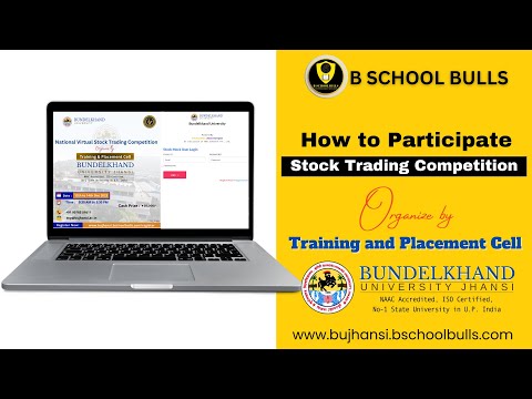 Bundelkhand University University Preasent Virtula Stock Trading Competition 2023 - video from B-School Bulls