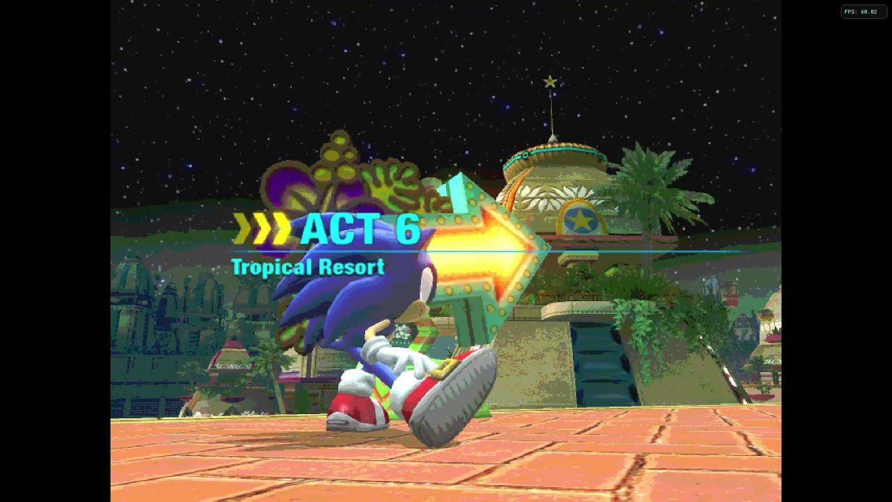 Dolphin HEAD  FPS  60  100%   Sonic Colors act 6 speed run in 12.54