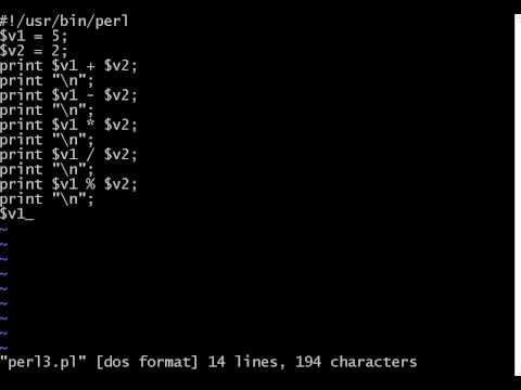 Perl 3 Numeric operations