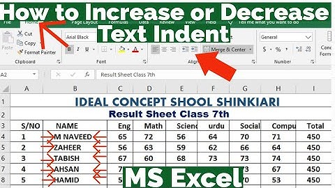 How to Increase or decrease Text Indent In MS Excel | How to Indent Text in MS Excel | Text Indent
