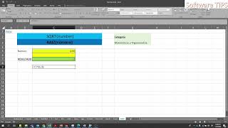 Función SQRT en excel;  Función RAIZ en excel explicada a detalle. screenshot 1