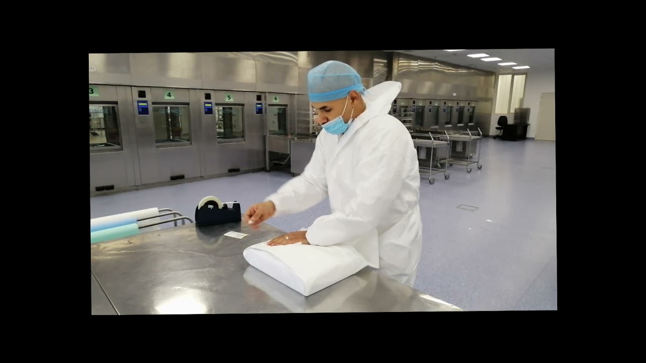 تغليف صنية الالات جراحية للتعقيم