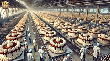 How Millions of Cakes Are Made in a Factory  Automatic Cakes Factory Process2
