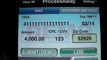 iPhone Mobile Credit Card Processing - ProcessAway Demo
