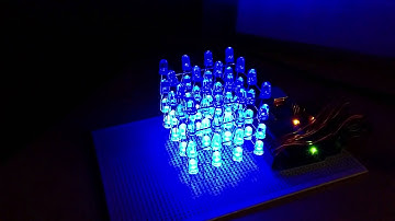 4x4x4 LED Matrix using an Arduino Uno