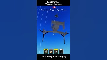 The V-22 Osprey is so SATISFYING in War Tycoon | #wartycoon #roblox #robloxmemes #shorts #viralvideo