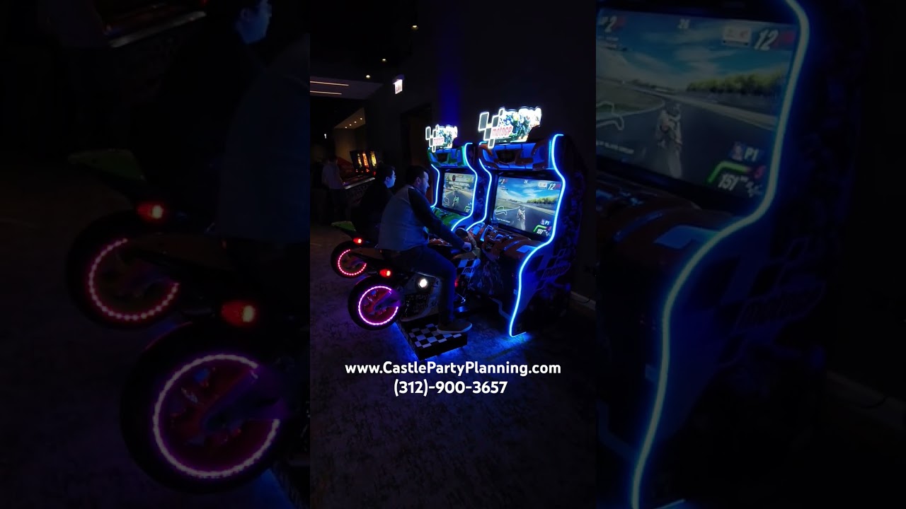 MotoGP Arcade Racing Party Rentals from Castle Party Planning in Chicago,  IL (312)-900-3657