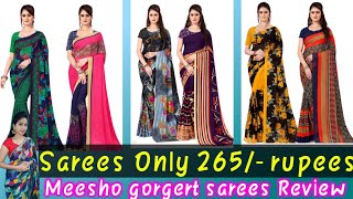 meesho daily ware saree 200/- 0nly | meesho saree Haul | saree Haul | gorgert saree below 500/-