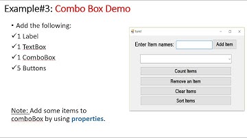 C# ComboBox Demo | Add, Remove, Sort, and Count Items (Windows Forms)