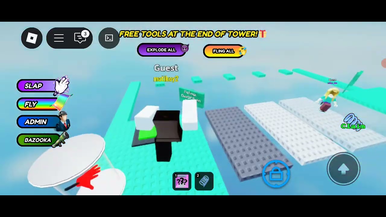 Roblox troll is a pinning tower but my language Philippines (funny moments)