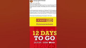Hornby with new announcements coming in 12 days time. What’s next in TT:120? #tt120 #hornby #model