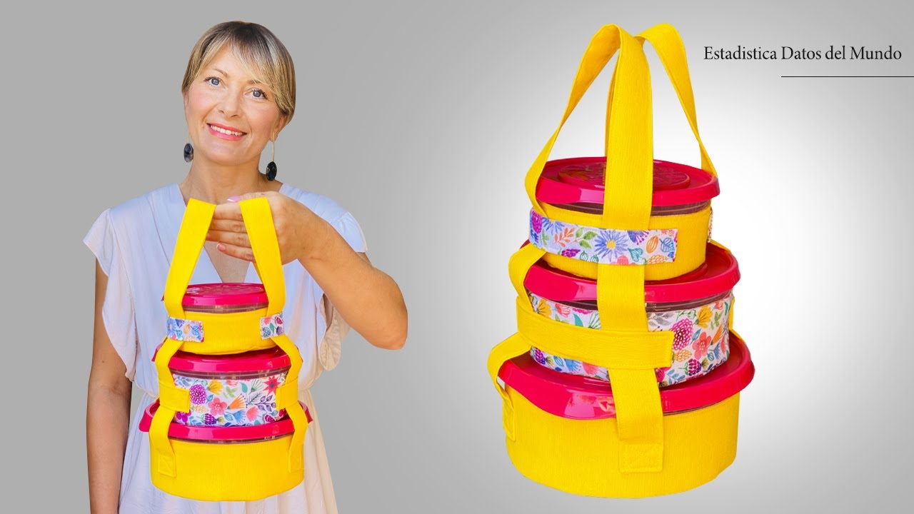 Food Carrier for Work or Travel / How To Make Lunch Box / Sew with