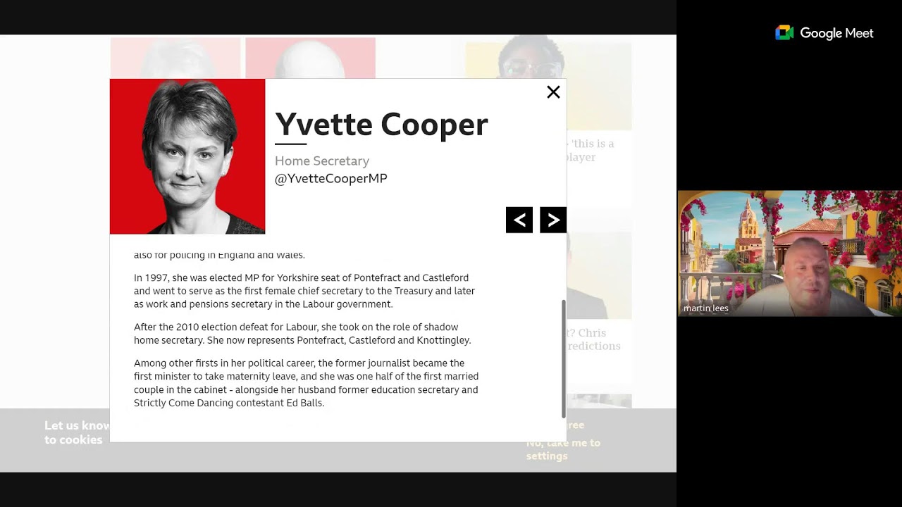 Yvette Cooper's Labour profile: a journey through the years