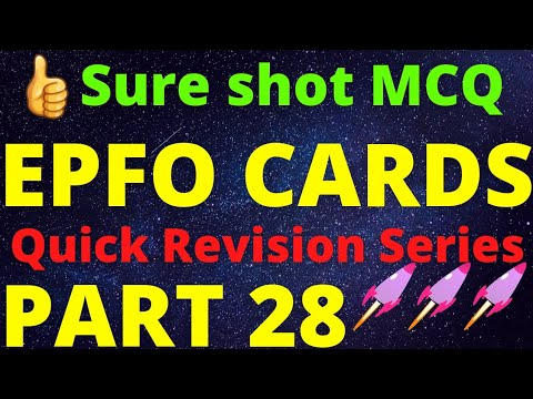 EPFO CARDS | PART 28 | Quick Revision | Udyamimitra portal | Government Scheme | MSME | SIDBI | UPSC